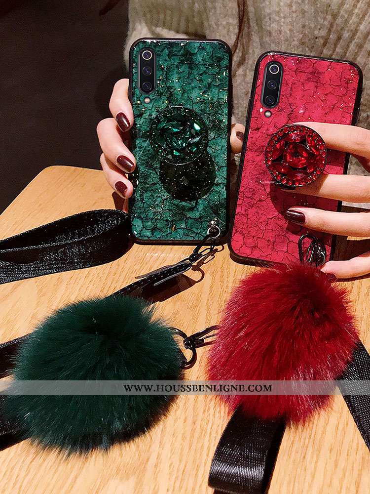 Housse Samsung Galaxy A90 5g Protection Ornements Suspendus Mode Net Rouge Coque Tendance Étui Viole