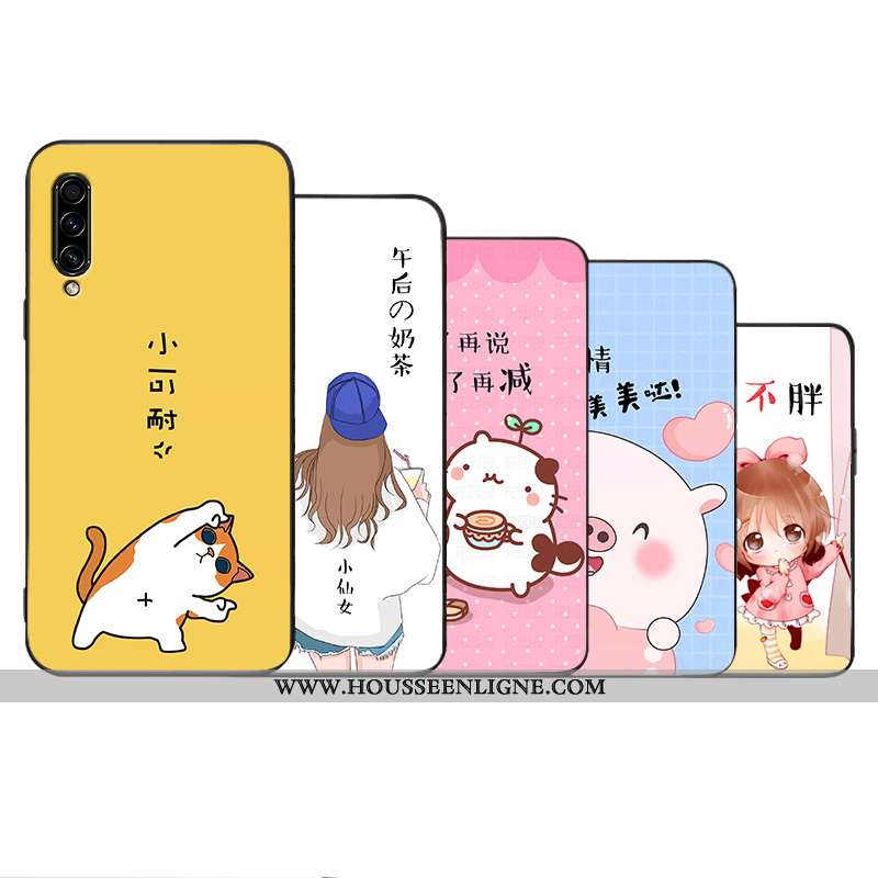 Housse Samsung Galaxy A90 5g Tendance Légère Jaune Ultra Étui Incassable Silicone
