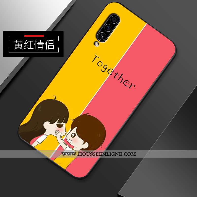 Housse Samsung Galaxy A90 5g Tendance Légère Jaune Ultra Étui Incassable Silicone