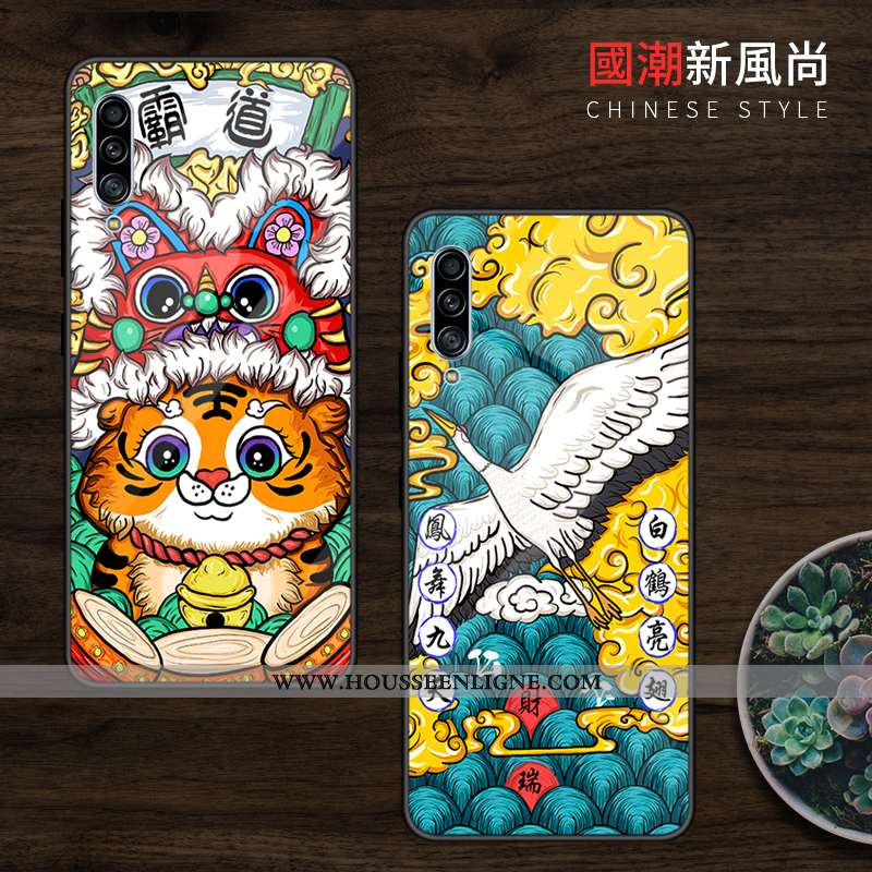 Housse Samsung Galaxy A90 5g Verre Tendance Personnalisé Difficile Tempérer Coque Étoile Verte