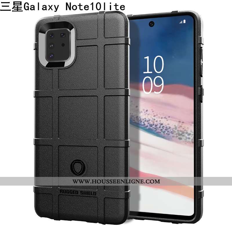 Housse Samsung Galaxy Note 10 Lite Créatif Fluide Doux Trois Défenses Coque Protection Vert Étui Ver