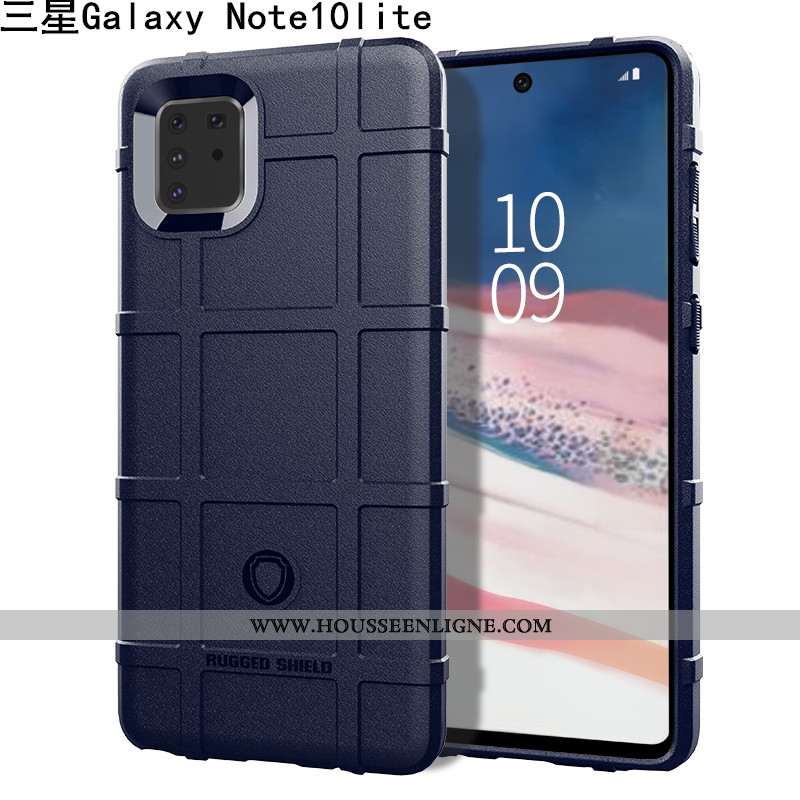 Housse Samsung Galaxy Note 10 Lite Créatif Fluide Doux Trois Défenses Coque Protection Vert Étui Ver