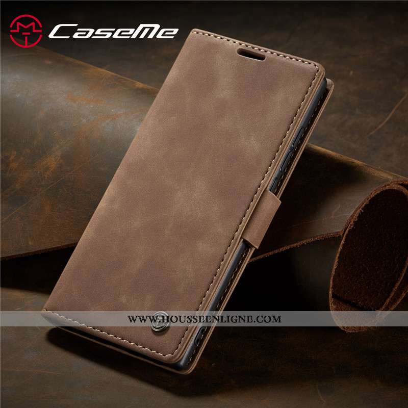 Housse Samsung Galaxy Note 10 Lite Cuir Créatif Kaki Étui Incassable Coque Étoile Khaki