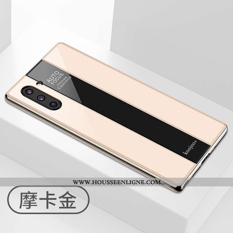 Housse Samsung Galaxy Note 10 Légère Protection Luxe Étui Nouveau Verre Coque Blanche