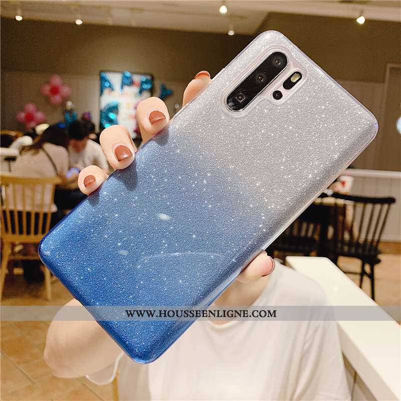 Housse Samsung Galaxy Note 10+ Protection Fluide Doux Étoile Mode Coloré Coque Silicone Bleu