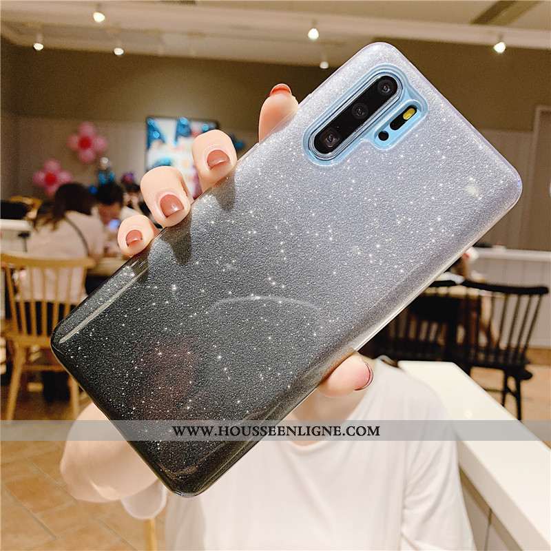 Housse Samsung Galaxy Note 10+ Protection Fluide Doux Étoile Mode Coloré Coque Silicone Bleu