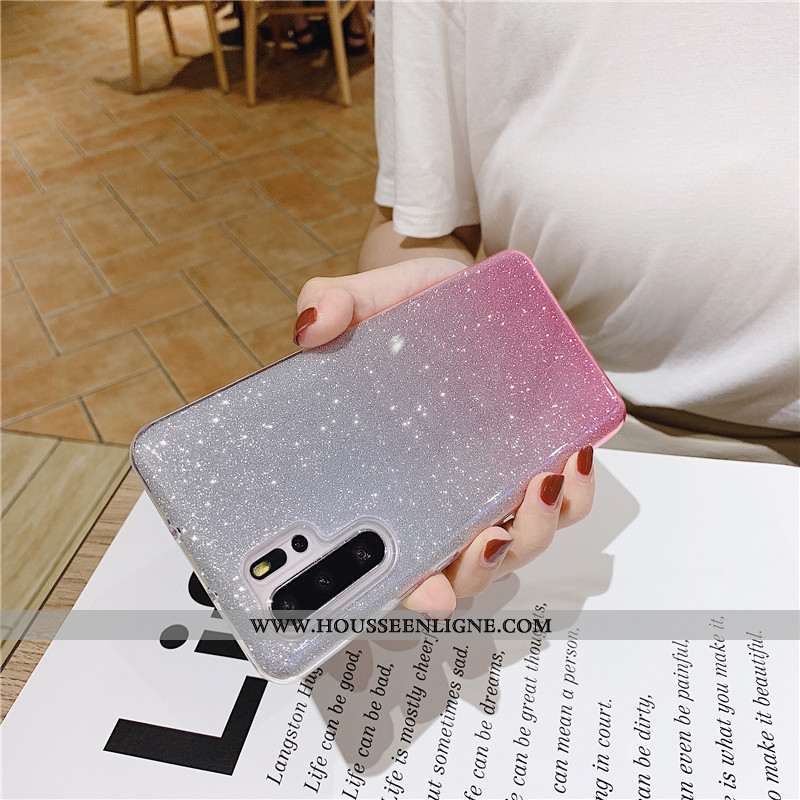 Housse Samsung Galaxy Note 10+ Protection Fluide Doux Étoile Mode Coloré Coque Silicone Bleu