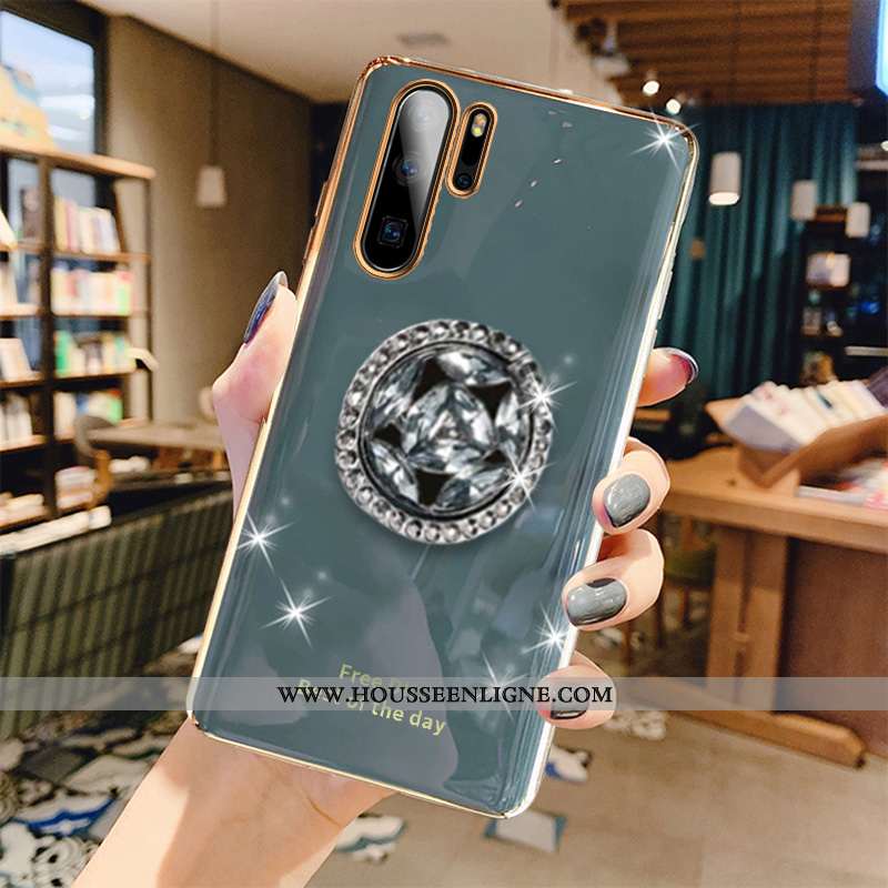 Housse Samsung Galaxy Note 10+ Protection Luxe Tout Compris Gris Amoureux Étui Placage Verte