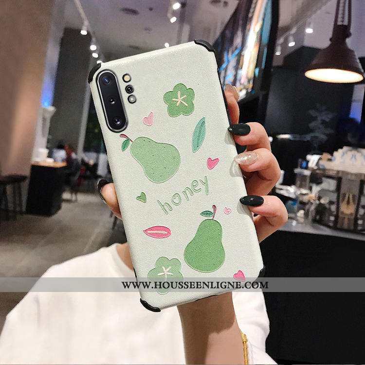 Housse Samsung Galaxy Note 10+ Protection Modèle Fleurie Soie Mulberry Mode Étoile Gris Étui