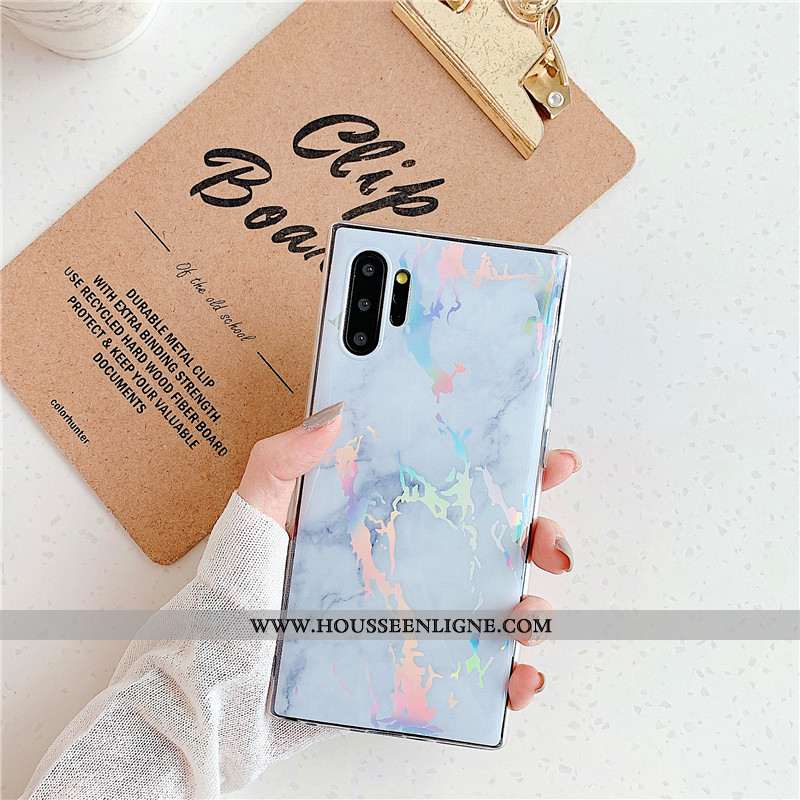 Housse Samsung Galaxy Note 10+ Protection Personnalité Clair Noir Coque Vent Silicone