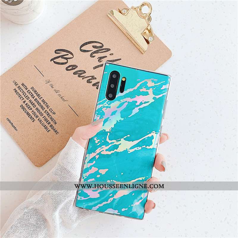 Housse Samsung Galaxy Note 10+ Protection Personnalité Clair Noir Coque Vent Silicone