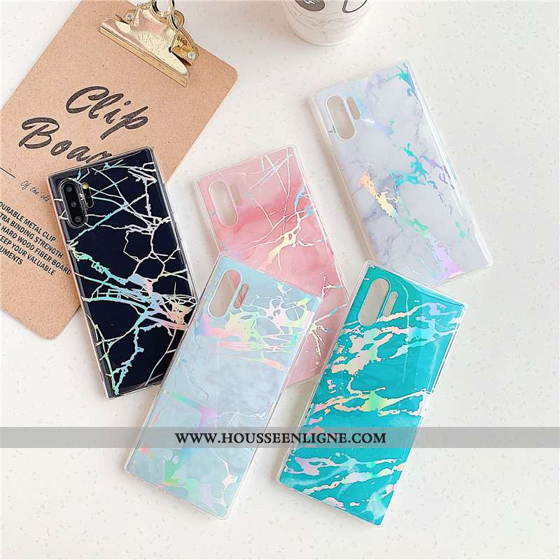 Housse Samsung Galaxy Note 10+ Protection Personnalité Clair Noir Coque Vent Silicone