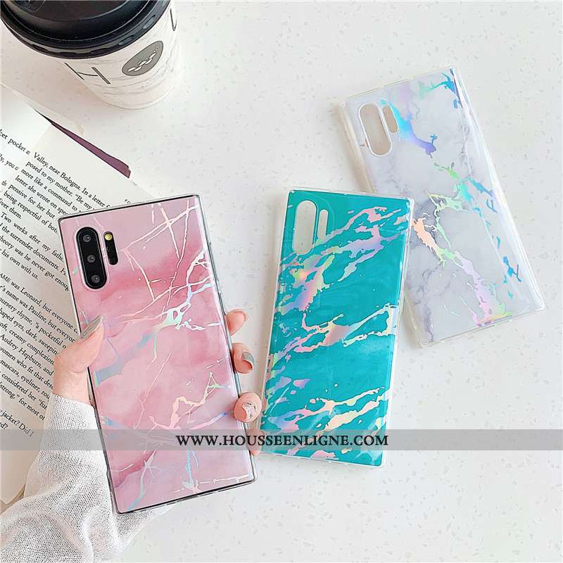 Housse Samsung Galaxy Note 10+ Protection Personnalité Clair Noir Coque Vent Silicone