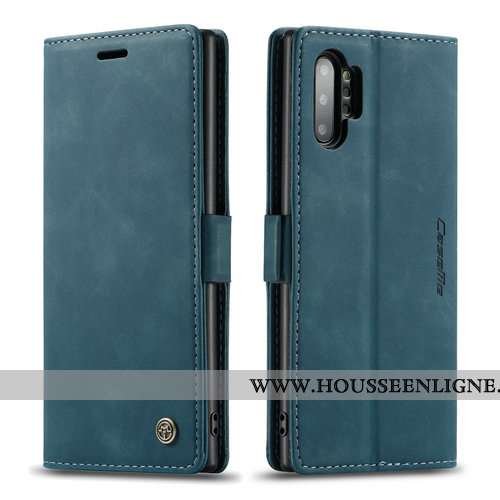 Housse Samsung Galaxy Note 10+ Protection Personnalité Tout Compris Carte Clamshell Coque Cuir Marro