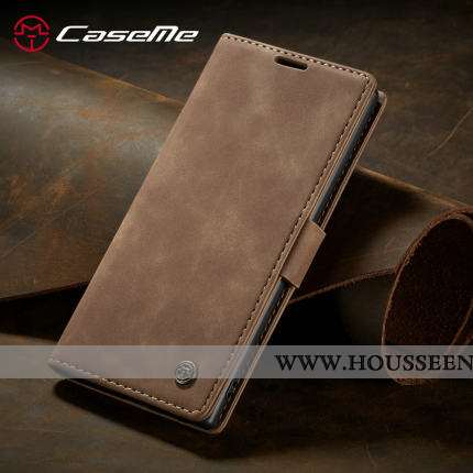 Housse Samsung Galaxy Note 10+ Protection Personnalité Tout Compris Carte Clamshell Coque Cuir Marro