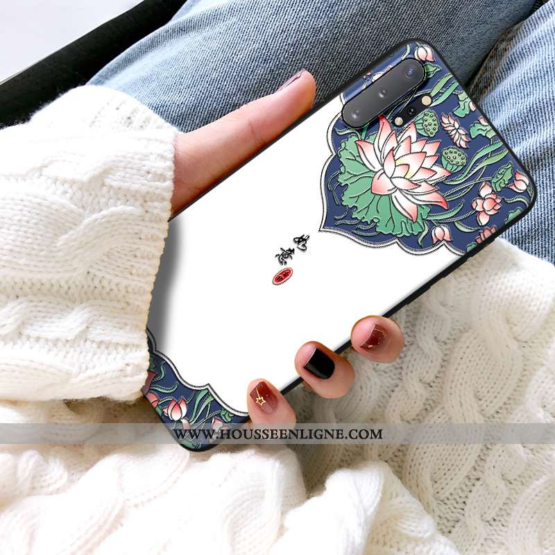Housse Samsung Galaxy Note 10+ Silicone Protection Téléphone Portable Coque Gaufrage Dimensionnel Bl