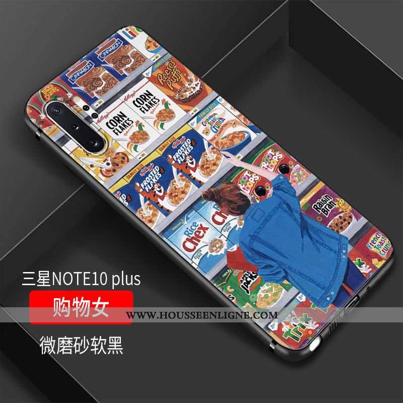 Housse Samsung Galaxy Note 10+ Tendance Fluide Doux Étoile Créatif Ornements Suspendus Téléphone Por