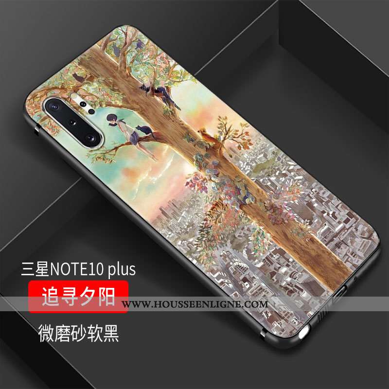 Housse Samsung Galaxy Note 10+ Tendance Fluide Doux Étoile Créatif Ornements Suspendus Téléphone Por