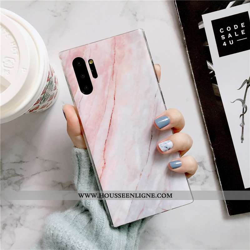 Housse Samsung Galaxy Note 10+ Ultra Tendance Téléphone Portable Vent Incassable Coque Rose