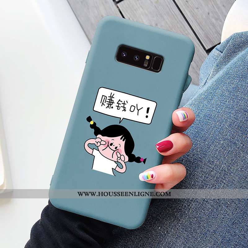 Housse Samsung Galaxy Note 8 Dessin Animé Charmant Étui Net Rouge Personnalité Protection Légère Ble