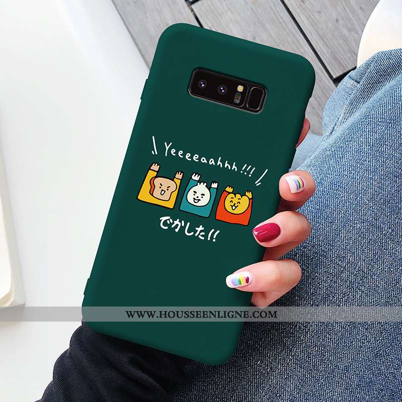 Housse Samsung Galaxy Note 8 Dessin Animé Charmant Étui Net Rouge Personnalité Protection Légère Ble