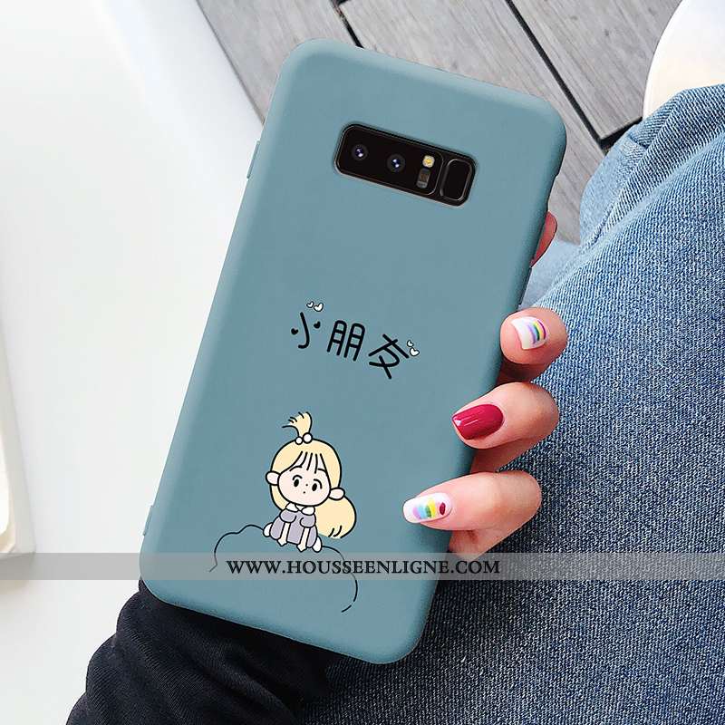 Housse Samsung Galaxy Note 8 Dessin Animé Charmant Étui Net Rouge Personnalité Protection Légère Ble