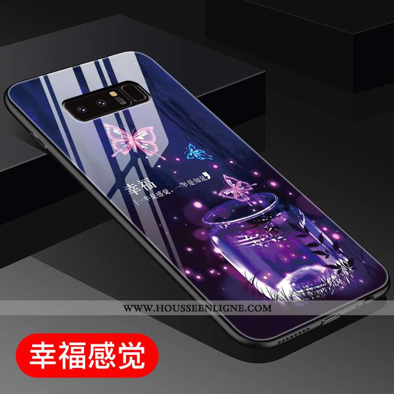Housse Samsung Galaxy Note 8 Personnalité Créatif Violet Coque Tout Compris Mode Téléphone Portable