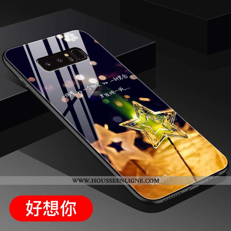 Housse Samsung Galaxy Note 8 Personnalité Créatif Violet Coque Tout Compris Mode Téléphone Portable