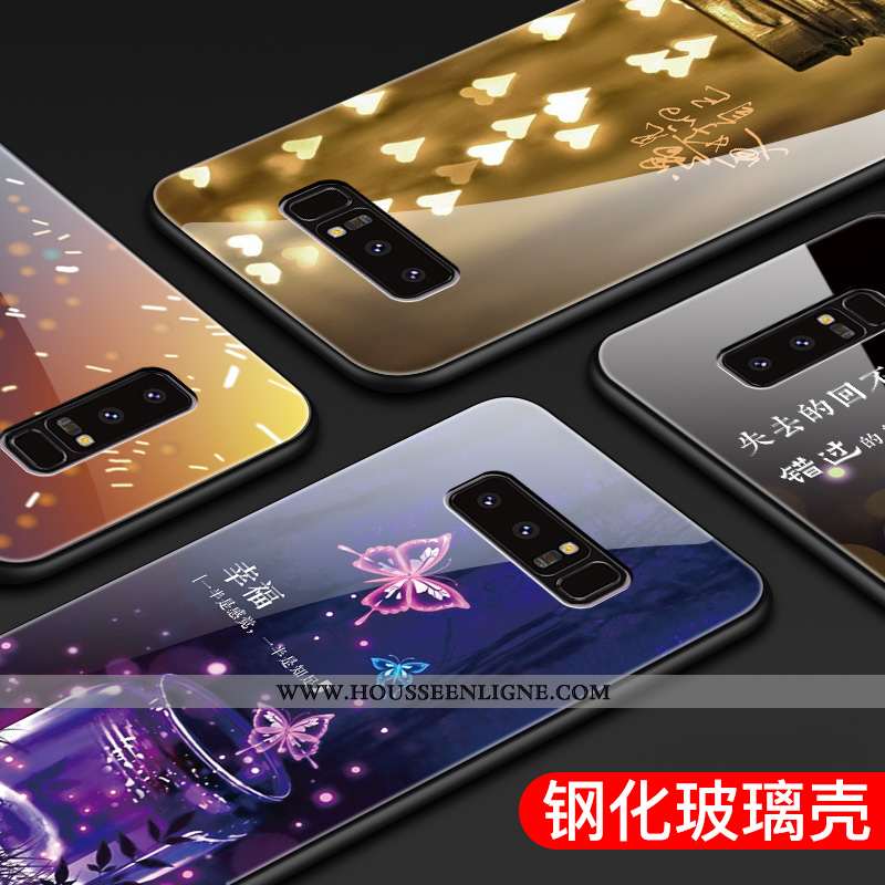 Housse Samsung Galaxy Note 8 Personnalité Créatif Violet Coque Tout Compris Mode Téléphone Portable