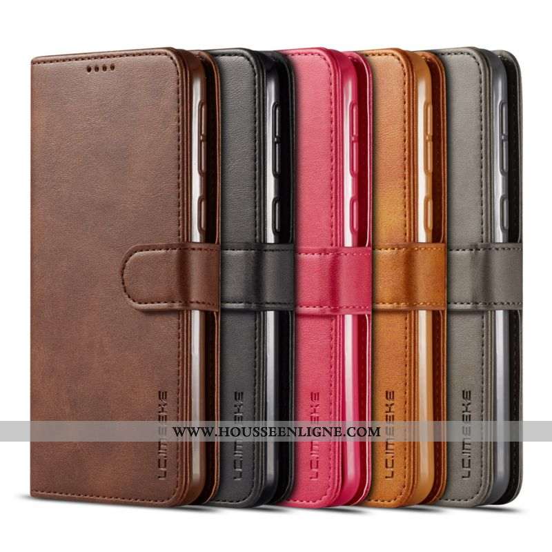 Housse Samsung Galaxy Note 8 Tendance Cuir Étui Tout Compris Incassable Silicone Marron