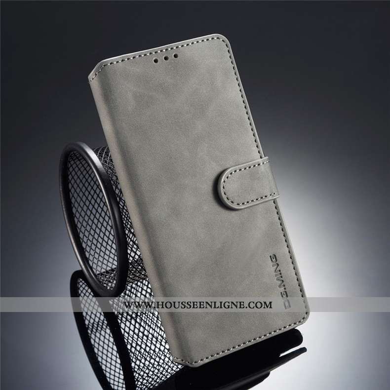 Housse Samsung Galaxy Note 9 Cuir Fluide Doux Téléphone Portable Étoile Gris Étui Coque