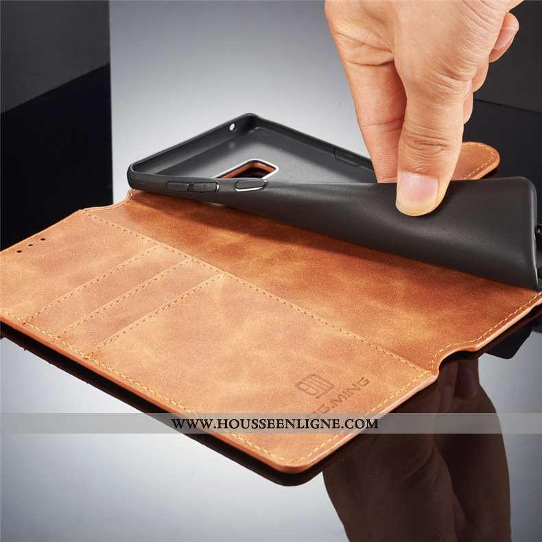 Housse Samsung Galaxy Note 9 Cuir Fluide Doux Téléphone Portable Étoile Gris Étui Coque
