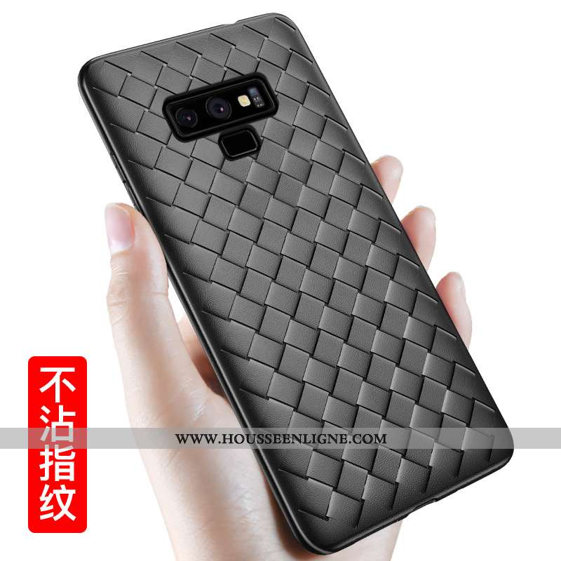 Housse Samsung Galaxy Note 9 Modèle Fleurie Fluide Doux Net Rouge Coque Téléphone Portable Respirant
