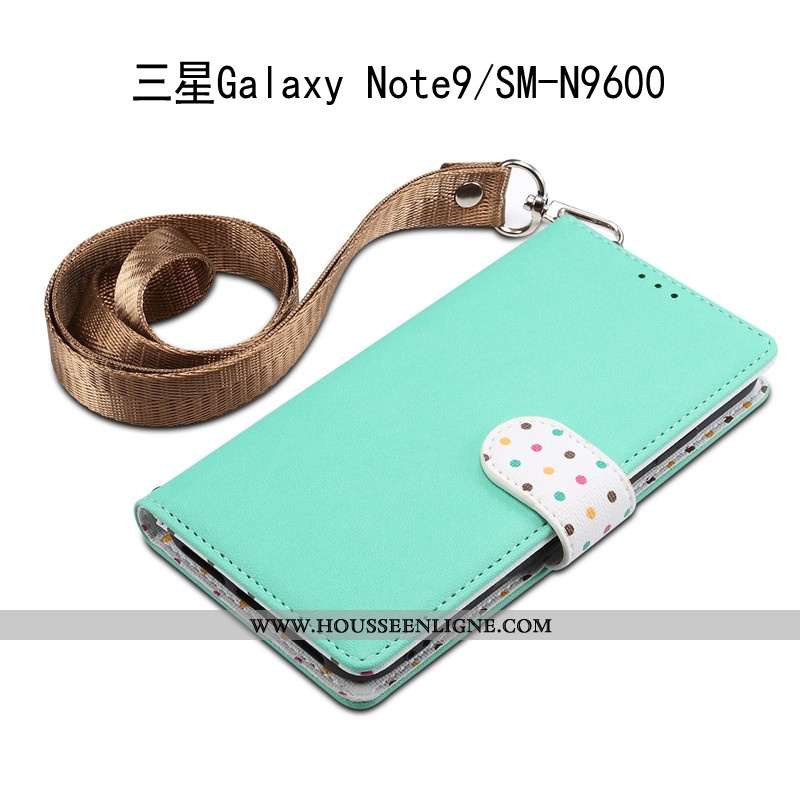 Housse Samsung Galaxy Note 9 Ornements Suspendus Cuir Incassable Téléphone Portable Coque Tout Compr