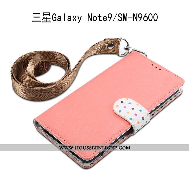 Housse Samsung Galaxy Note 9 Ornements Suspendus Cuir Incassable Téléphone Portable Coque Tout Compr