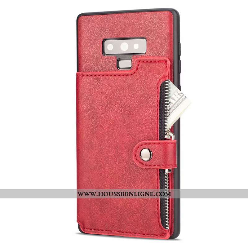 Housse Samsung Galaxy Note 9 Personnalité Créatif Coque Étoile Étui Incassable Carte Marron