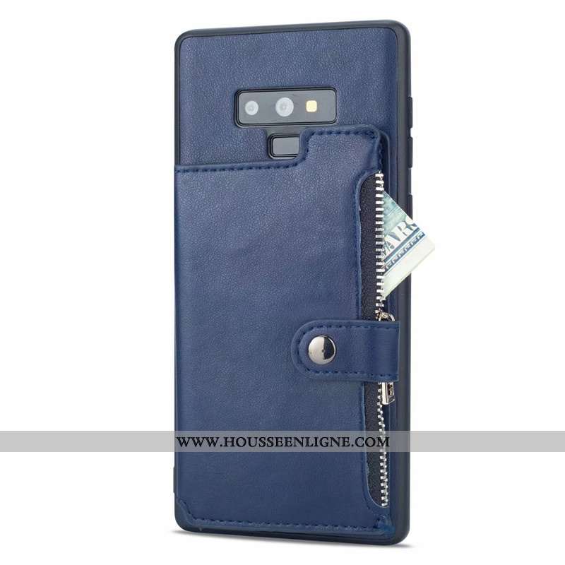 Housse Samsung Galaxy Note 9 Personnalité Créatif Coque Étoile Étui Incassable Carte Marron