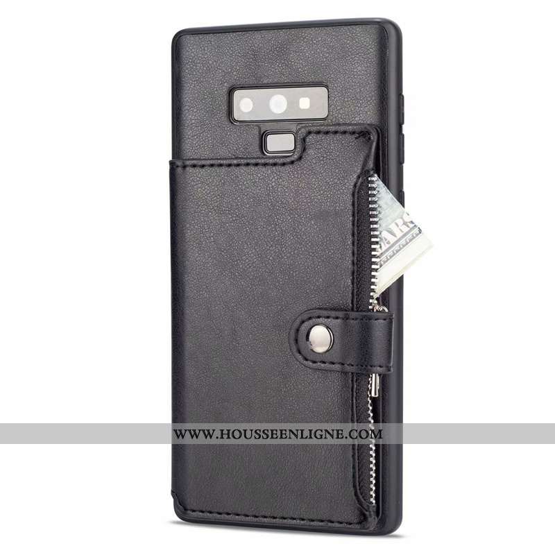 Housse Samsung Galaxy Note 9 Personnalité Créatif Coque Étoile Étui Incassable Carte Marron