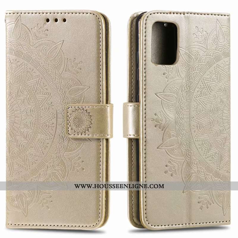 Housse Samsung Galaxy Note20 Cuir Carte Étui Étoile Clamshell Bleu Téléphone Portable