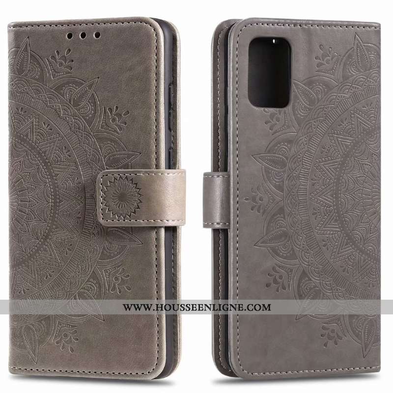 Housse Samsung Galaxy Note20 Cuir Carte Étui Étoile Clamshell Bleu Téléphone Portable