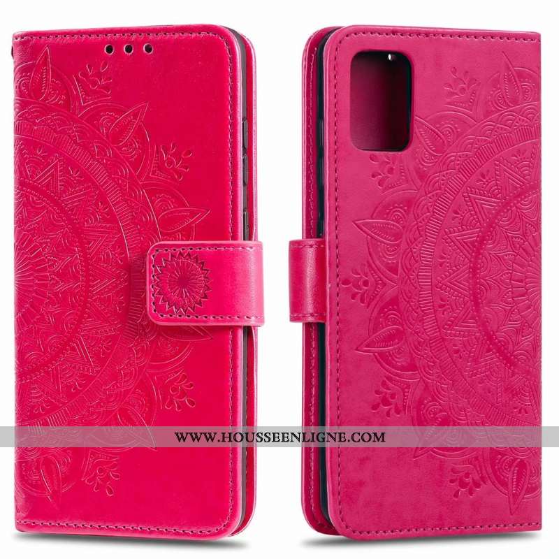 Housse Samsung Galaxy Note20 Cuir Carte Étui Étoile Clamshell Bleu Téléphone Portable