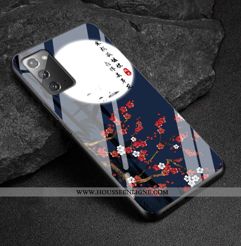 Housse Samsung Galaxy Note20 Fluide Doux Protection Miroir Tout Compris Personnalisé Style Chinois V