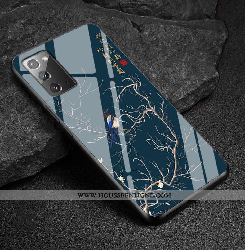 Housse Samsung Galaxy Note20 Fluide Doux Protection Miroir Tout Compris Personnalisé Style Chinois V