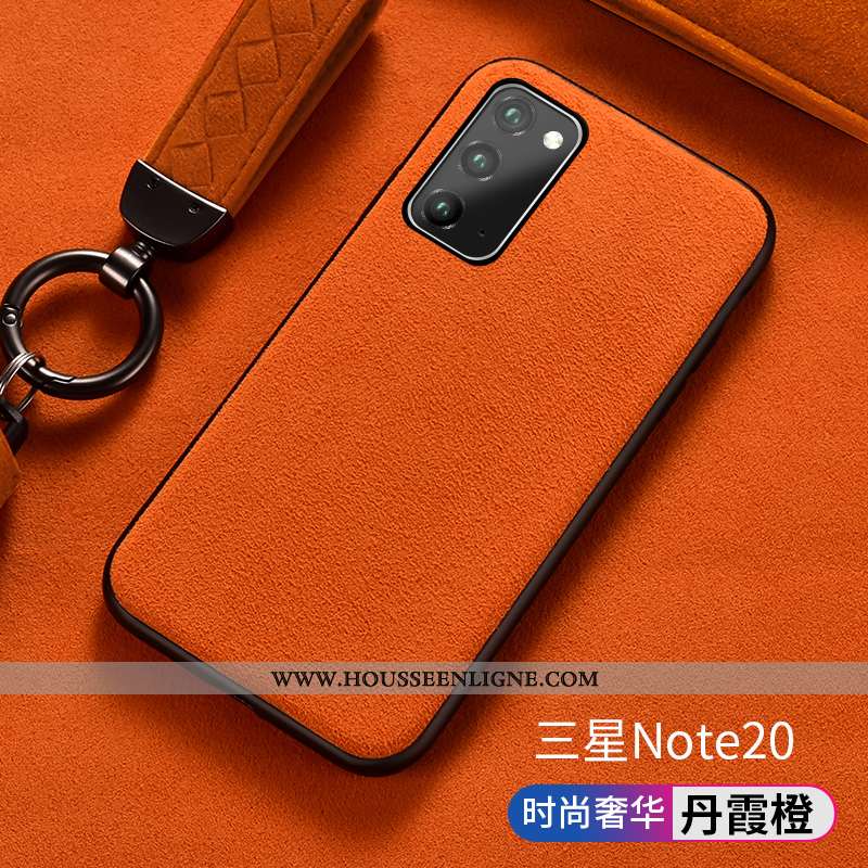 Housse Samsung Galaxy Note20 Luxe Silicone Incassable Coque Tout Compris Étui Étoile Rouge