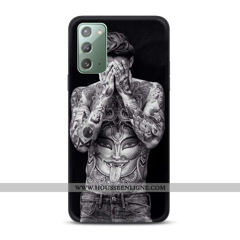 Housse Samsung Galaxy Note20 Silicone Protection Europe Noir Modèle Fleurie Nouveau Téléphone Portab