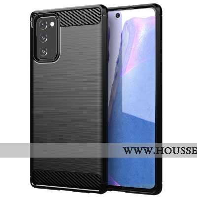 Housse Samsung Galaxy Note20 Silicone Protection Noir Étui Coque Téléphone Portable Étoile
