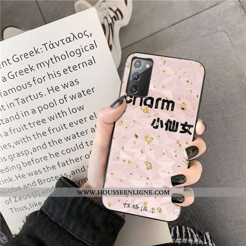 Housse Samsung Galaxy Note20 Tendance Dessin Animé Étoile Amoureux Téléphone Portable Coque Incassab