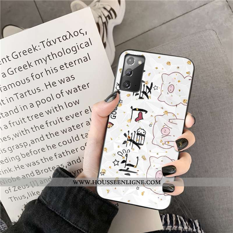 Housse Samsung Galaxy Note20 Tendance Dessin Animé Étoile Amoureux Téléphone Portable Coque Incassab