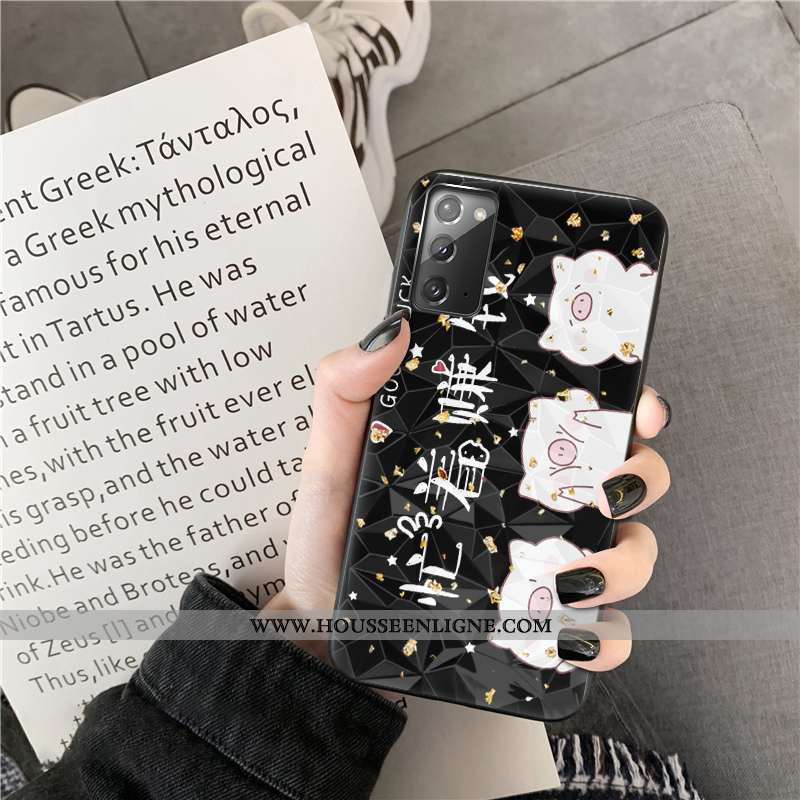 Housse Samsung Galaxy Note20 Tendance Dessin Animé Étoile Amoureux Téléphone Portable Coque Incassab
