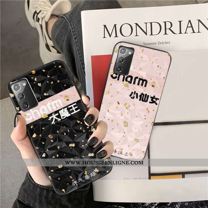 Housse Samsung Galaxy Note20 Tendance Dessin Animé Étoile Amoureux Téléphone Portable Coque Incassab